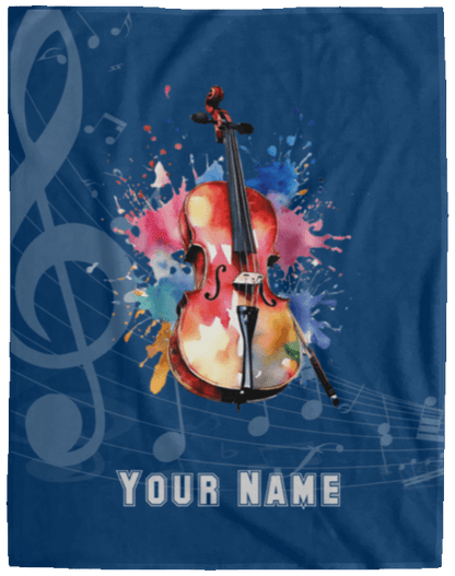 Personalized Cello Blanket