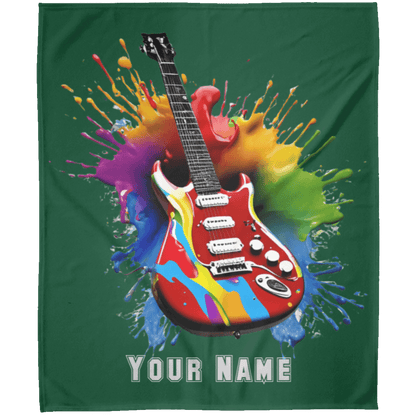 Personalized Electric Guitar Blanket