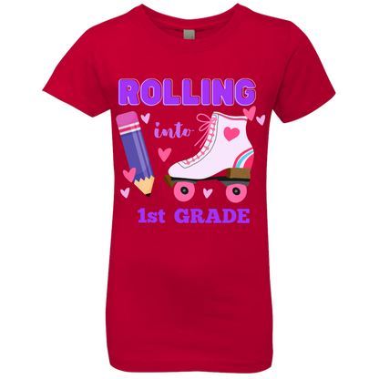 Rolling Into Customized Personalized Grade Shirt | Girls' Princess T-Shirt | Short Sleeve, T-Shirts, Youth