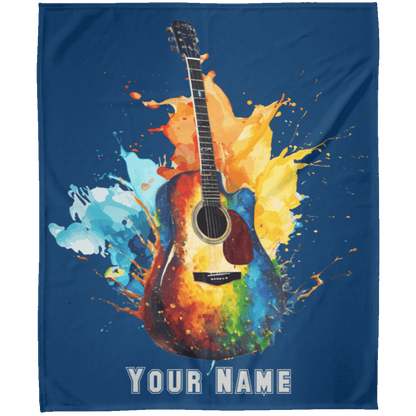 Personalized Acoustic Guitar Blanket