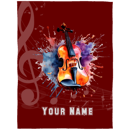 Personalized Violin-Viola Blanket