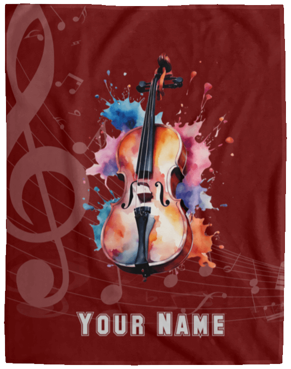 Personalized Cello Blanket