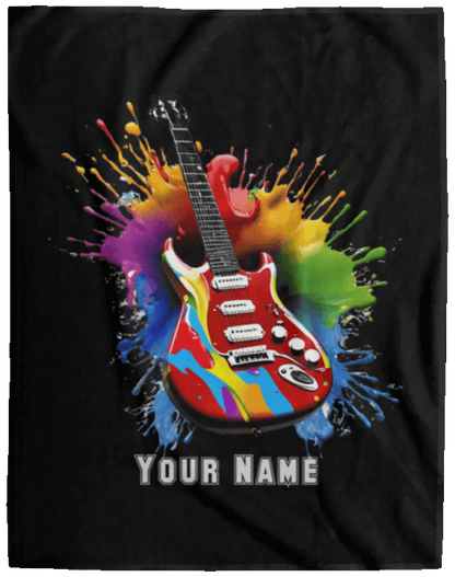 Personalized Electric Guitar Blanket