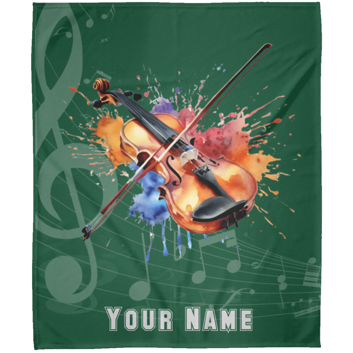 Personalized Violin-Viola Blanket