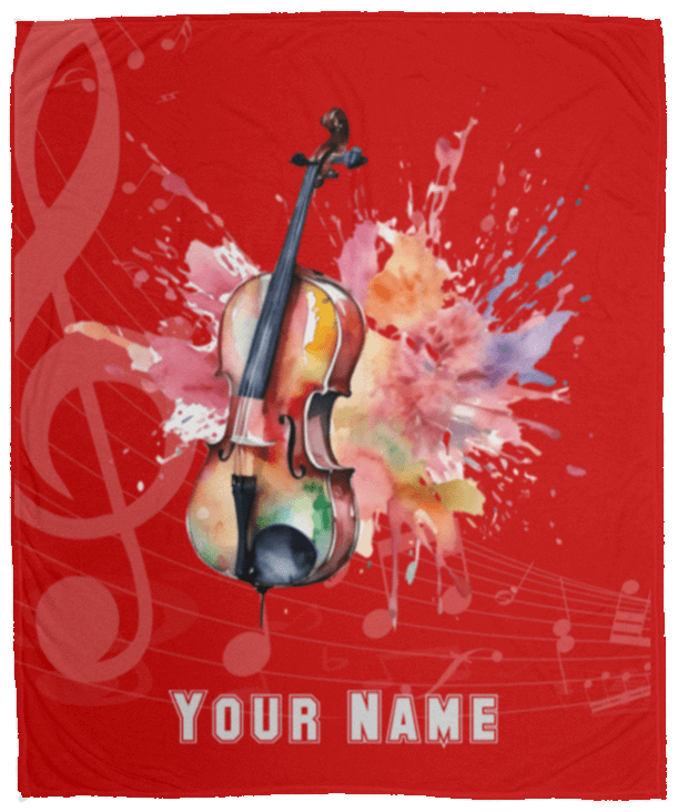 Personalized Cello Blanket