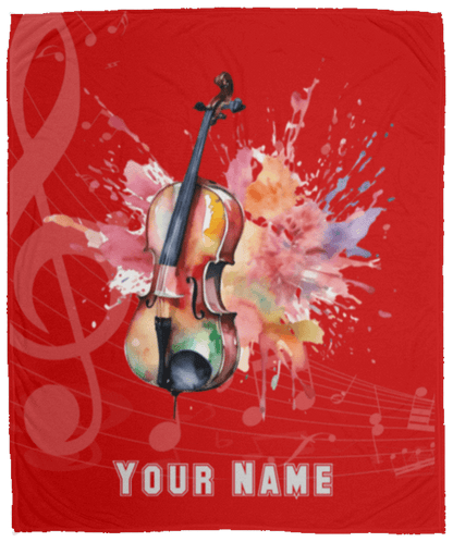 Personalized Cello Blanket