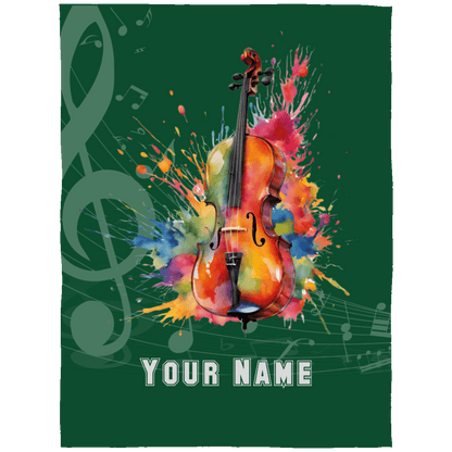 Personalized Cello Blanket