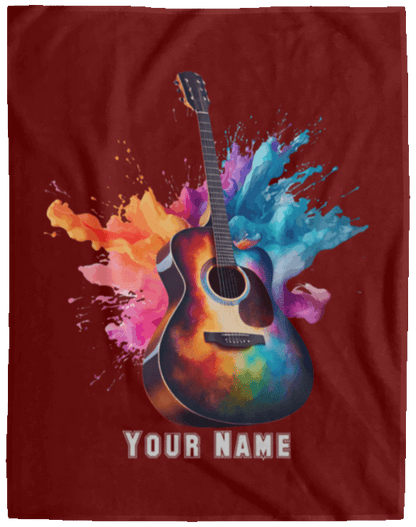 Personalized Acoustic Guitar Blanket