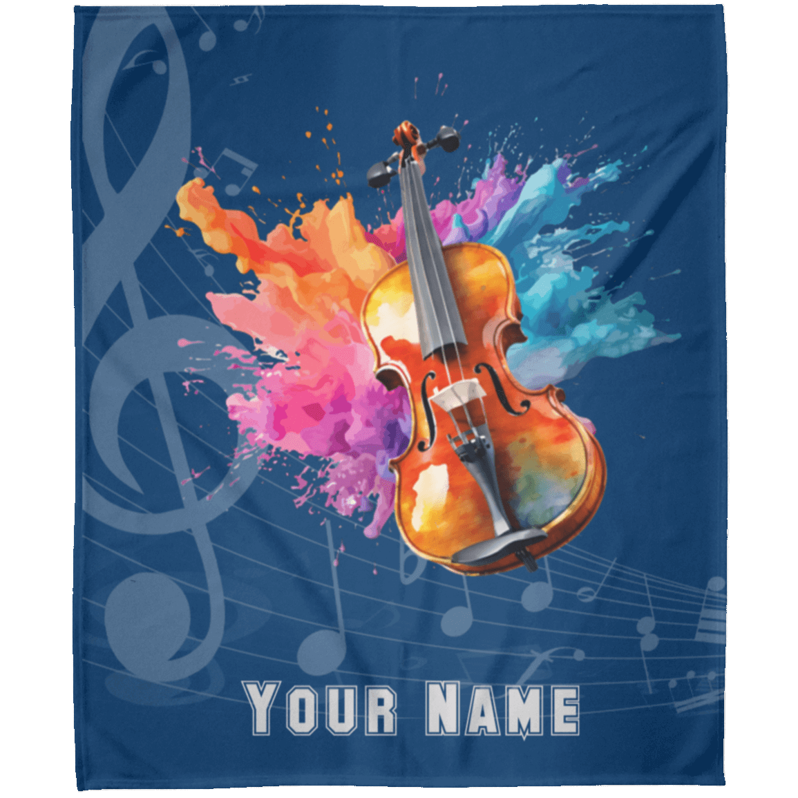 Personalized Violin-Viola Blanket