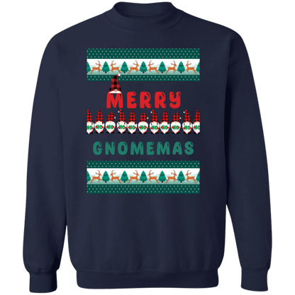 Merry Gnomemas Crewneck Pullover Sweatshirt | Ugly Christmas Sweater | Men, Pullover, Sweatshirts