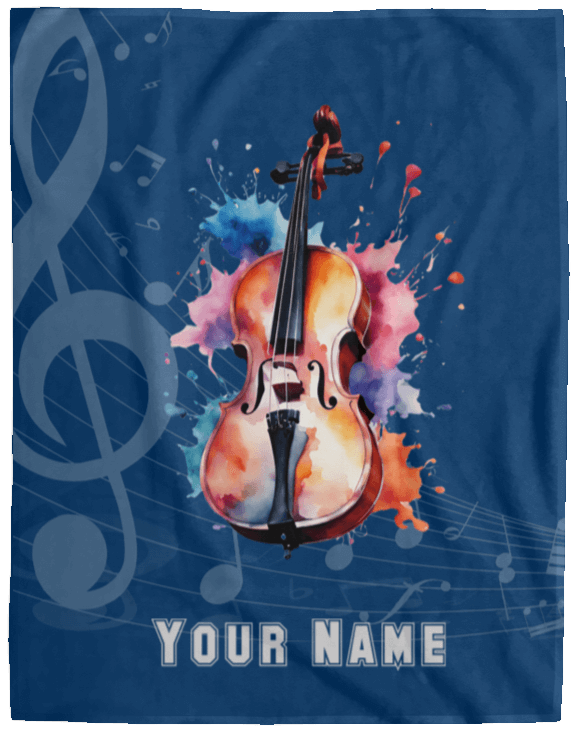 Personalized Cello Blanket