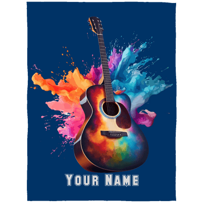 Personalized Acoustic Guitar Blanket