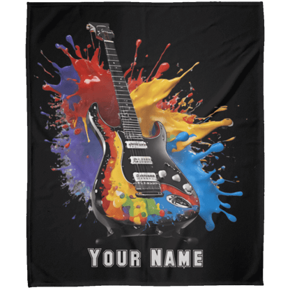 Personalized Electric Guitar Blanket