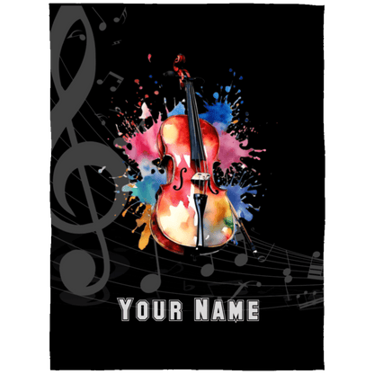 Personalized Cello Blanket