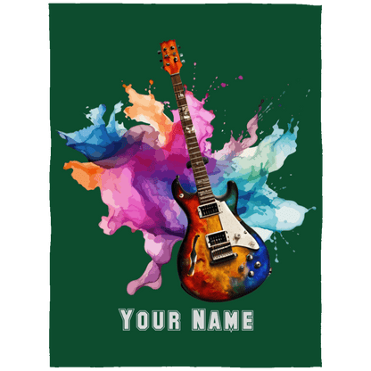 Personalized Electric Guitar Blanket