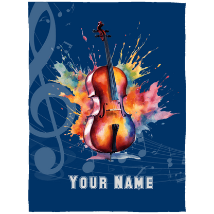 Personalized Cello Blanket