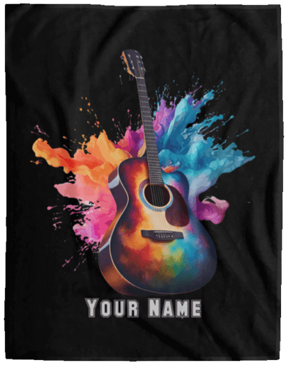 Personalized Acoustic Guitar Blanket