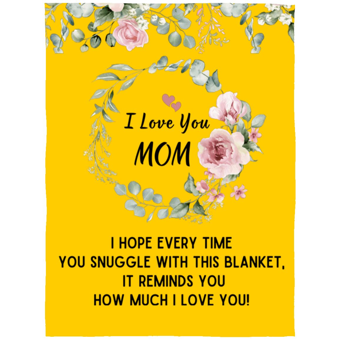 I Love You Mom Blanket | Best Gift for Mothers |