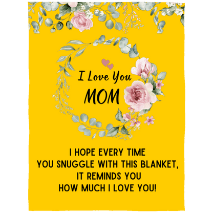 I Love You Mom Blanket | Best Gift for Mothers |