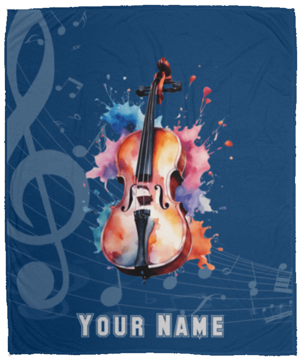 Personalized Cello Blanket