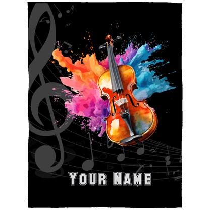 Personalized Violin-Viola Blanket