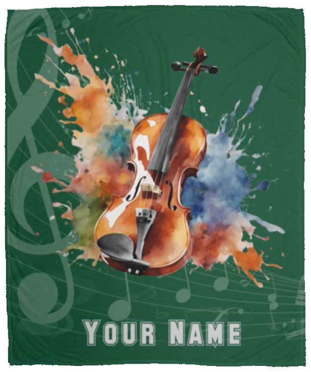 Personalized Violin-Viola Blanket