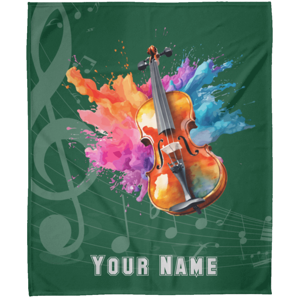 Personalized Violin-Viola Blanket