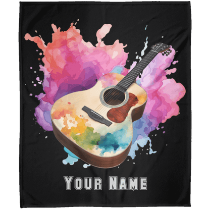 Personalized Acoustic Guitar Blanket