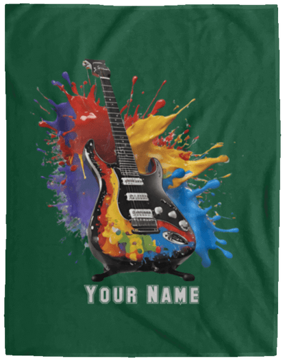 Personalized Electric Guitar Blanket