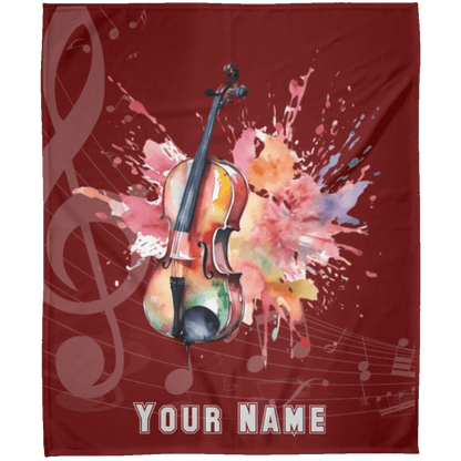 Personalized Cello Blanket