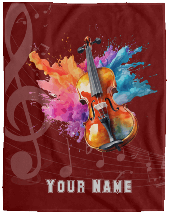 Personalized Violin-Viola Blanket