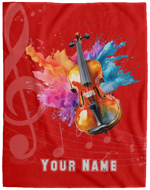 Personalized Violin-Viola Blanket