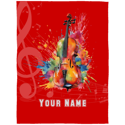 Personalized Cello Blanket