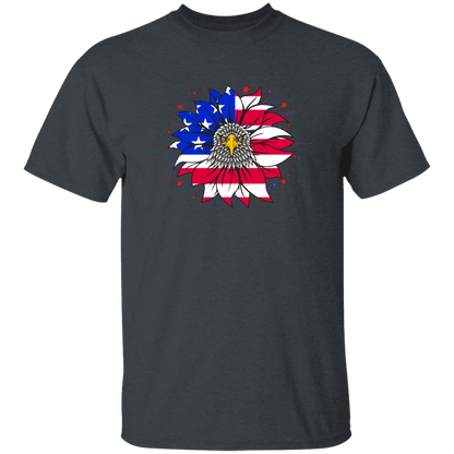 Patriotic Sunflower T-Shirt | 4th of July