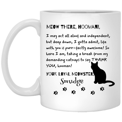 Customized Personalized Letter From Cat To Hooman Cup | 11 oz. White Mug | 15 oz White Mug |