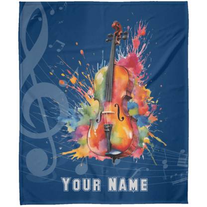 Personalized Cello Blanket