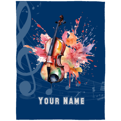 Personalized Cello Blanket