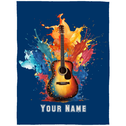 Personalized Acoustic Guitar Blanket