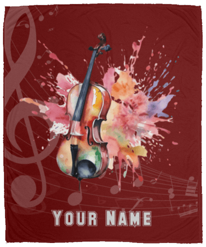 Personalized Cello Blanket