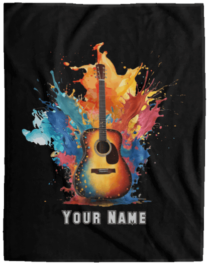 Personalized Acoustic Guitar Blanket