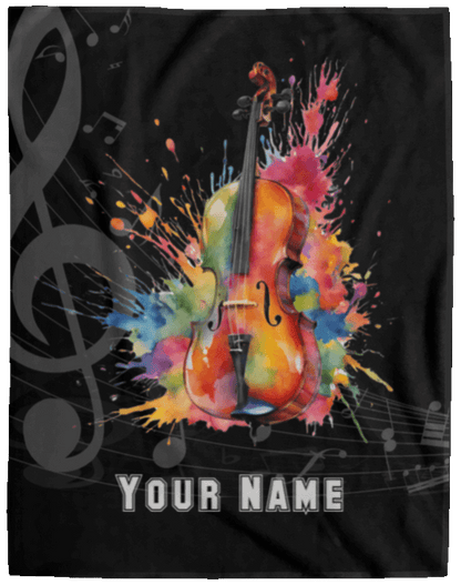 Personalized Cello Blanket