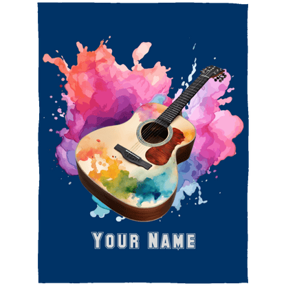 Personalized Acoustic Guitar Blanket