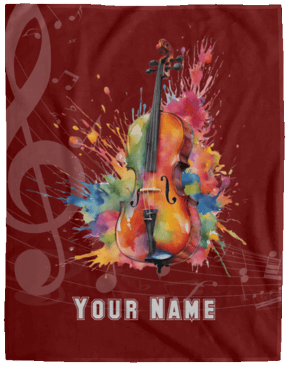 Personalized Cello Blanket