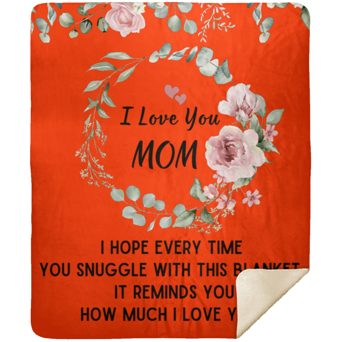 I Love You Mom Blanket | Best Gift for Mothers |