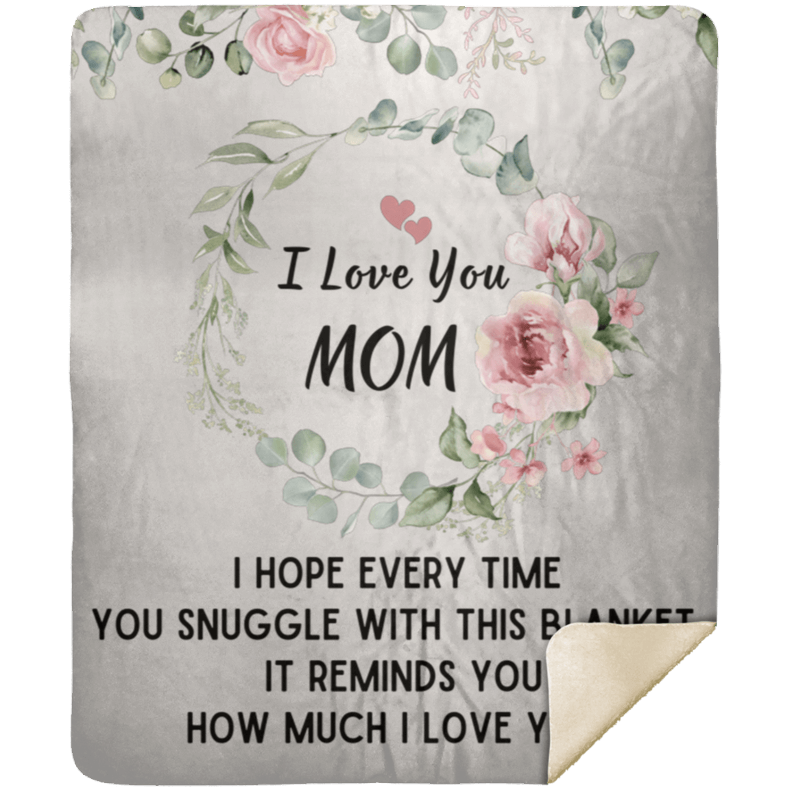 I Love You Mom Blanket | Best Gift for Mothers |