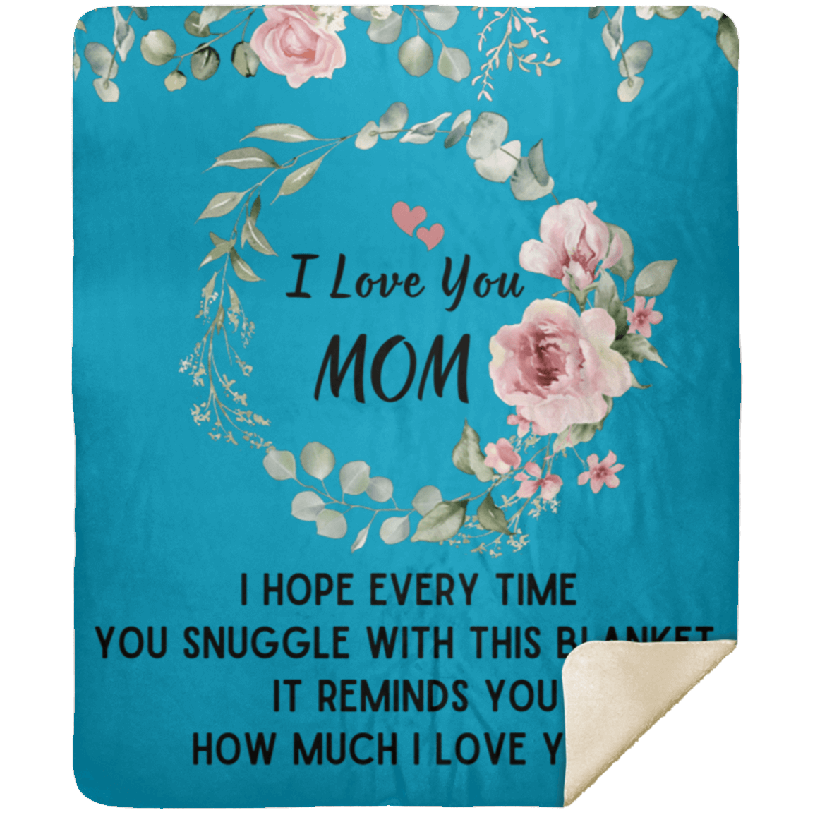 I Love You Mom Blanket | Best Gift for Mothers |