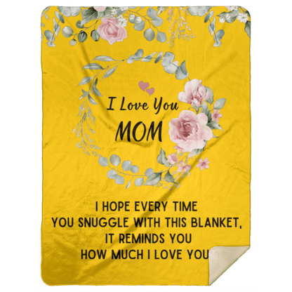 I Love You Mom Blanket | Best Gift for Mothers |