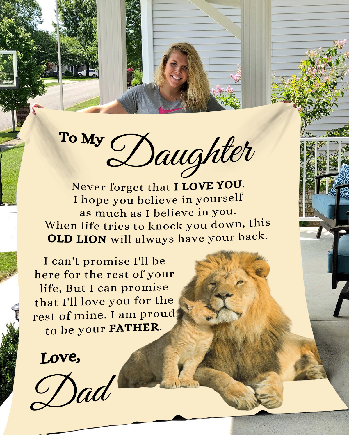 To My Daughter - Always Proud of You - Fleece Blanket |