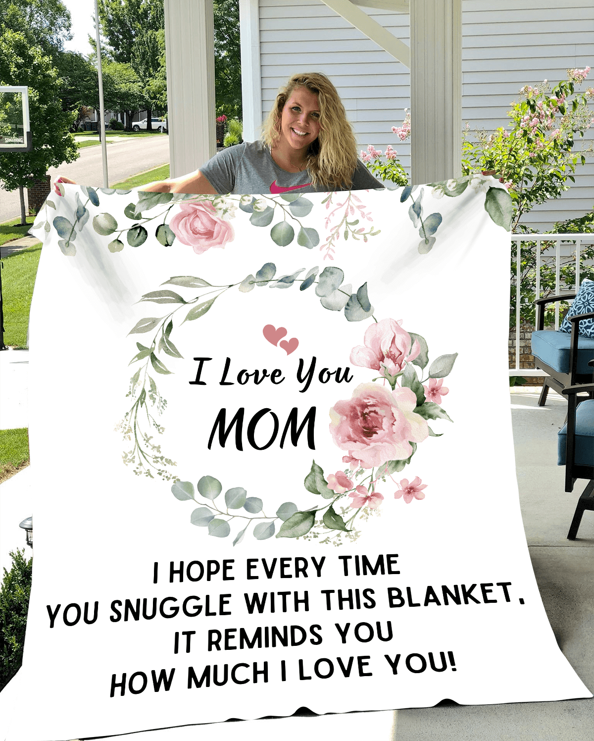 I Love You Mom Blanket | Best Gift for Mothers |