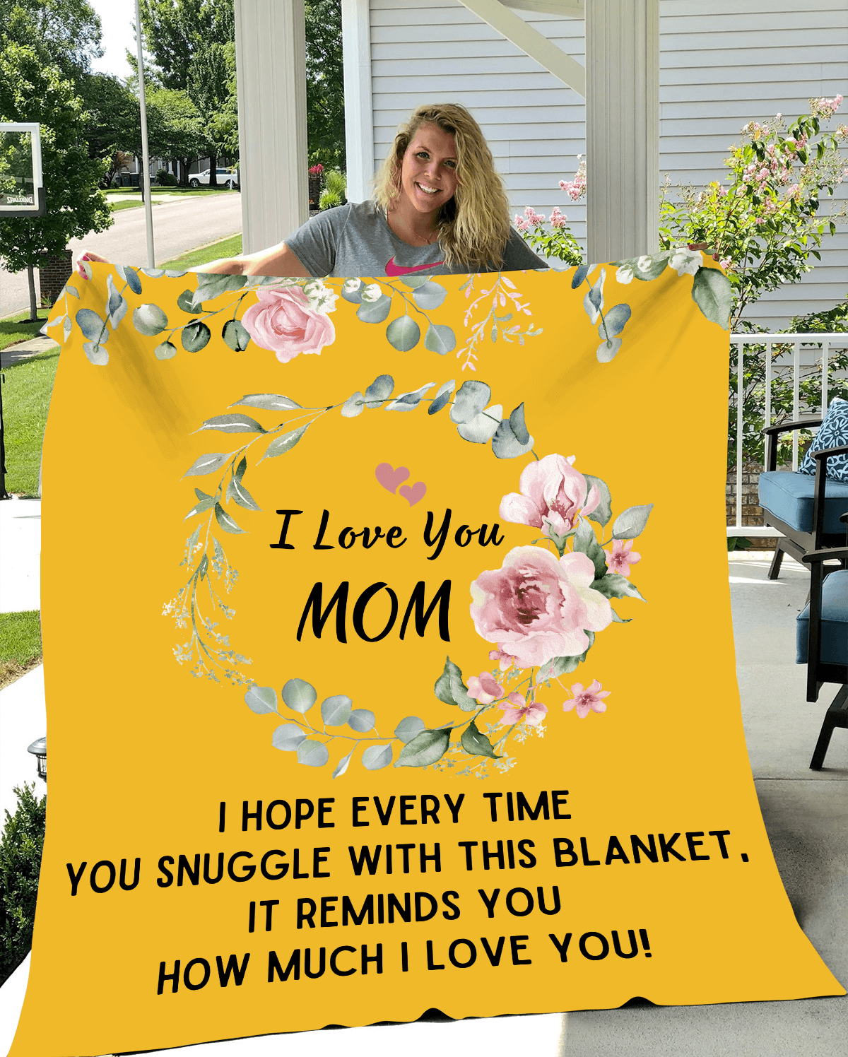 I Love You Mom Blanket | Best Gift for Mothers |